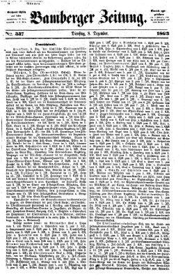 Bamberger Zeitung Dienstag 8. Dezember 1863