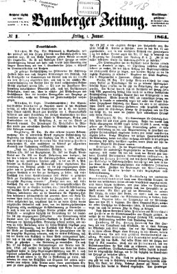 Bamberger Zeitung Freitag 1. Januar 1864