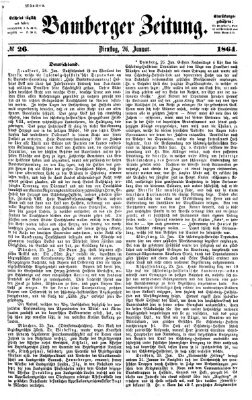 Bamberger Zeitung Dienstag 26. Januar 1864