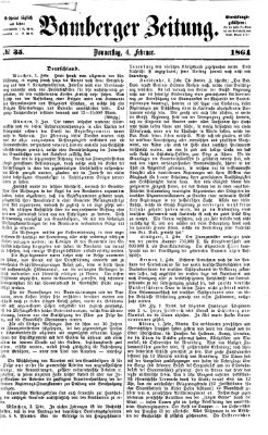 Bamberger Zeitung Donnerstag 4. Februar 1864