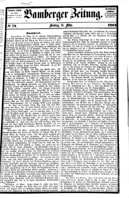 Bamberger Zeitung Montag 14. März 1864