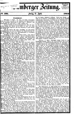 Bamberger Zeitung Freitag 15. April 1864