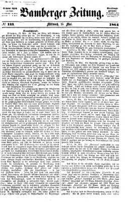 Bamberger Zeitung Mittwoch 25. Mai 1864