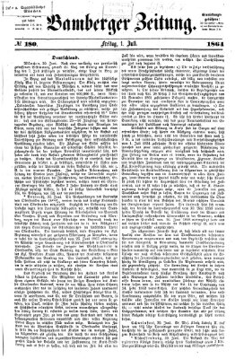 Bamberger Zeitung Freitag 1. Juli 1864