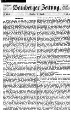 Bamberger Zeitung Sonntag 14. August 1864