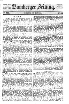 Bamberger Zeitung Donnerstag 22. September 1864