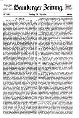 Bamberger Zeitung Samstag 24. September 1864