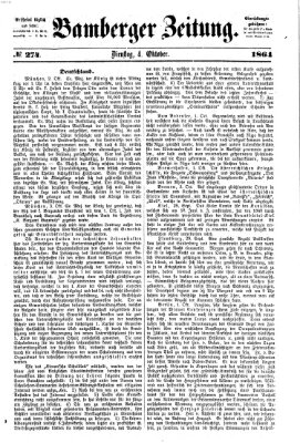 Bamberger Zeitung Dienstag 4. Oktober 1864
