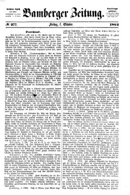 Bamberger Zeitung Freitag 7. Oktober 1864