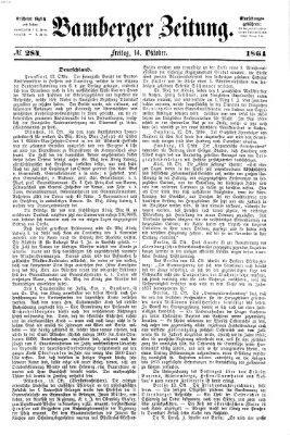 Bamberger Zeitung Freitag 14. Oktober 1864