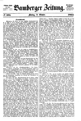 Bamberger Zeitung Montag 24. Oktober 1864