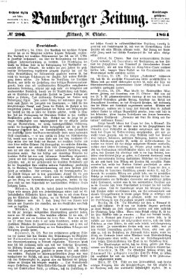 Bamberger Zeitung Mittwoch 26. Oktober 1864