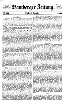 Bamberger Zeitung Dienstag 1. November 1864