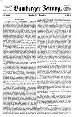 Bamberger Zeitung Samstag 26. November 1864