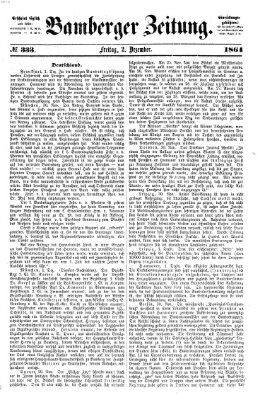 Bamberger Zeitung Freitag 2. Dezember 1864