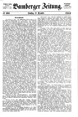 Bamberger Zeitung Samstag 10. Dezember 1864