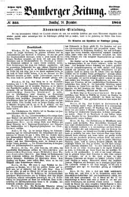 Bamberger Zeitung Samstag 24. Dezember 1864