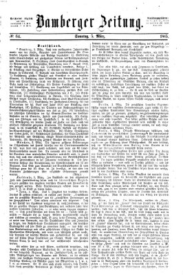 Bamberger Zeitung Sonntag 5. März 1865
