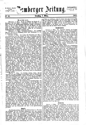 Bamberger Zeitung Dienstag 7. März 1865