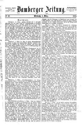 Bamberger Zeitung Mittwoch 8. März 1865