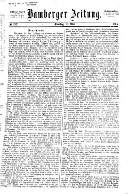 Bamberger Zeitung Samstag 13. Mai 1865
