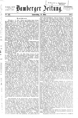 Bamberger Zeitung Donnerstag 18. Mai 1865
