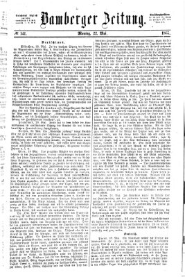 Bamberger Zeitung Montag 22. Mai 1865
