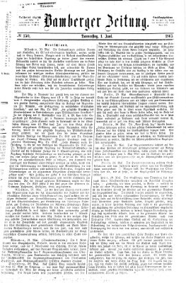 Bamberger Zeitung Donnerstag 1. Juni 1865
