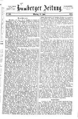 Bamberger Zeitung Montag 12. Juni 1865