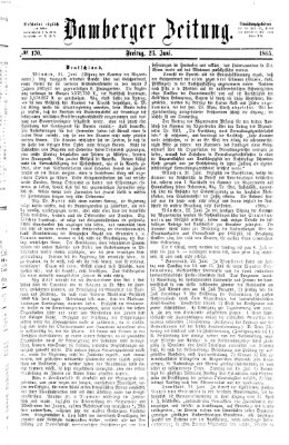 Bamberger Zeitung Freitag 23. Juni 1865