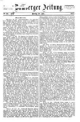 Bamberger Zeitung Freitag 21. Juli 1865