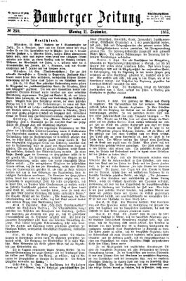 Bamberger Zeitung Montag 11. September 1865