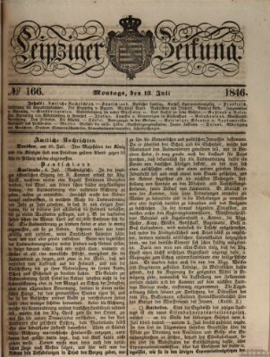 Leipziger Zeitung Montag 13. Juli 1846