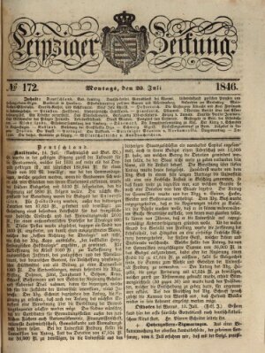 Leipziger Zeitung Montag 20. Juli 1846