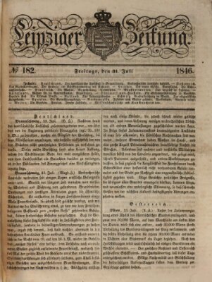 Leipziger Zeitung Freitag 31. Juli 1846