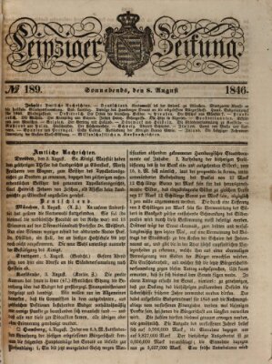 Leipziger Zeitung Samstag 8. August 1846