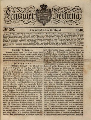 Leipziger Zeitung Samstag 29. August 1846