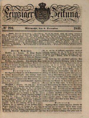 Leipziger Zeitung Mittwoch 9. Dezember 1846