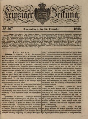 Leipziger Zeitung Donnerstag 24. Dezember 1846