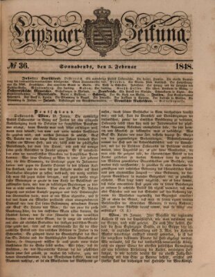 Leipziger Zeitung Samstag 5. Februar 1848