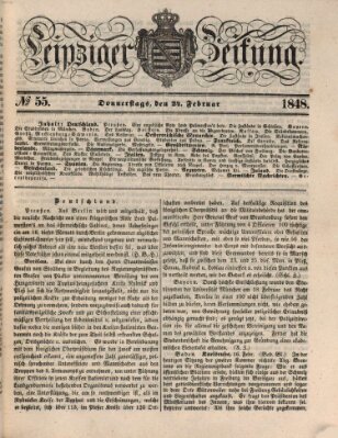 Leipziger Zeitung Donnerstag 24. Februar 1848