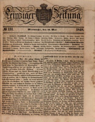 Leipziger Zeitung Mittwoch 10. Mai 1848