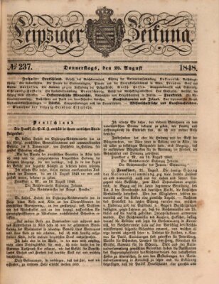 Leipziger Zeitung Donnerstag 24. August 1848