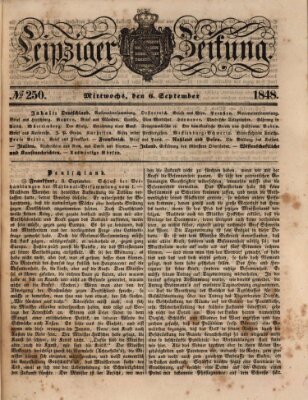 Leipziger Zeitung Mittwoch 6. September 1848
