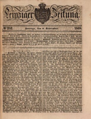Leipziger Zeitung Freitag 8. September 1848