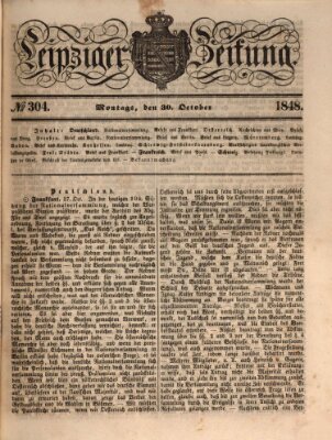 Leipziger Zeitung Montag 30. Oktober 1848