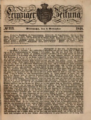 Leipziger Zeitung Mittwoch 8. November 1848