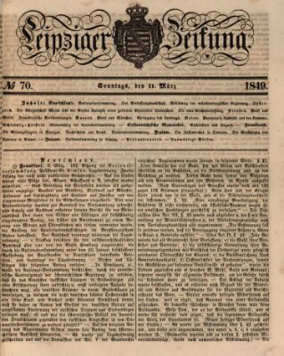 Leipziger Zeitung Sonntag 11. März 1849