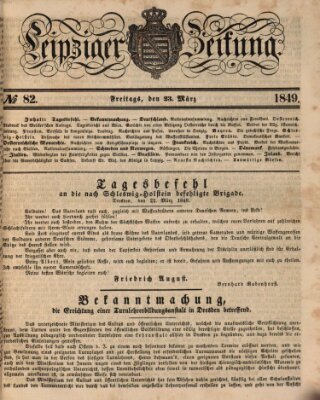 Leipziger Zeitung Freitag 23. März 1849