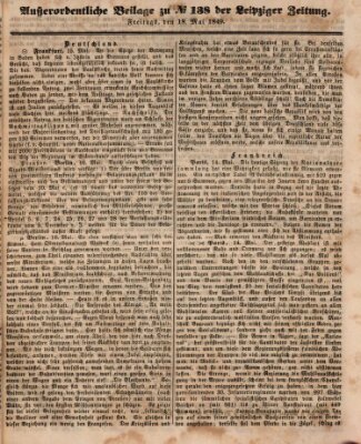 Leipziger Zeitung Freitag 18. Mai 1849